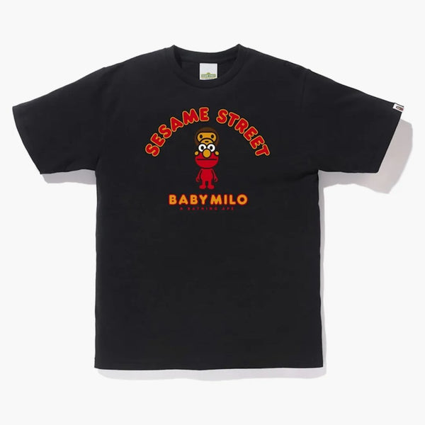 Bape X Sesame Street Milo & Elmo Tea Black