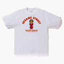 Bape X Sesame Street Milo & Elmo Tee White
