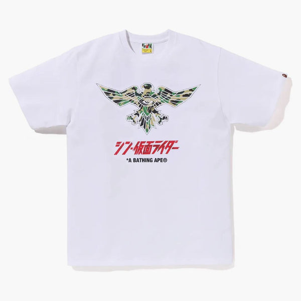 BAPE X SHIN COME COME RIDER SCHOCKER EMBLEGGIO TEA BIANCO VERDE