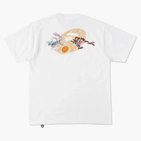 Bape X Space Jam Logo Tee White