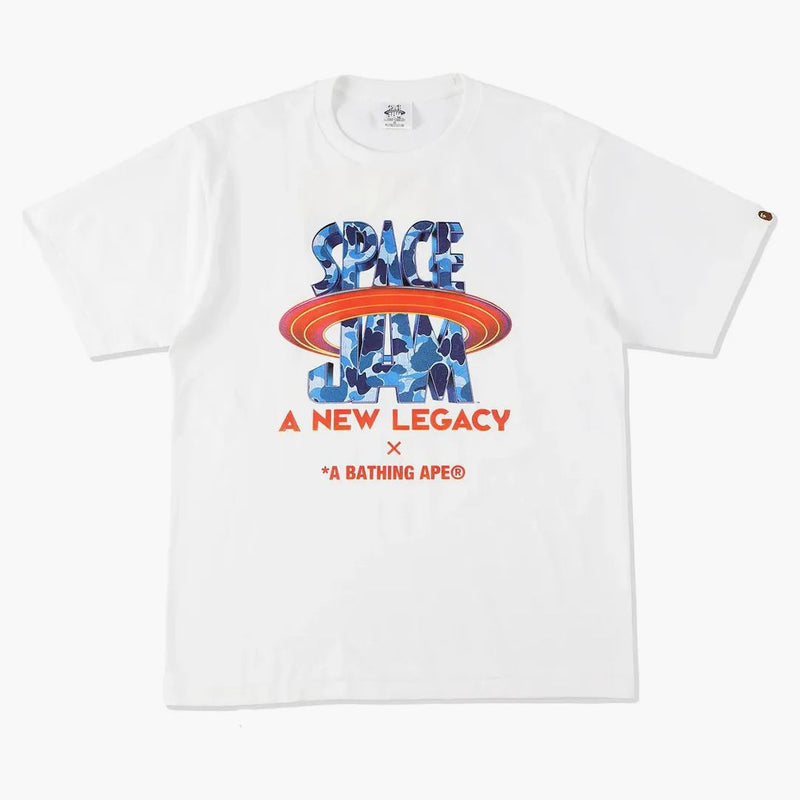 Bape X Space Jam Logo Tee White