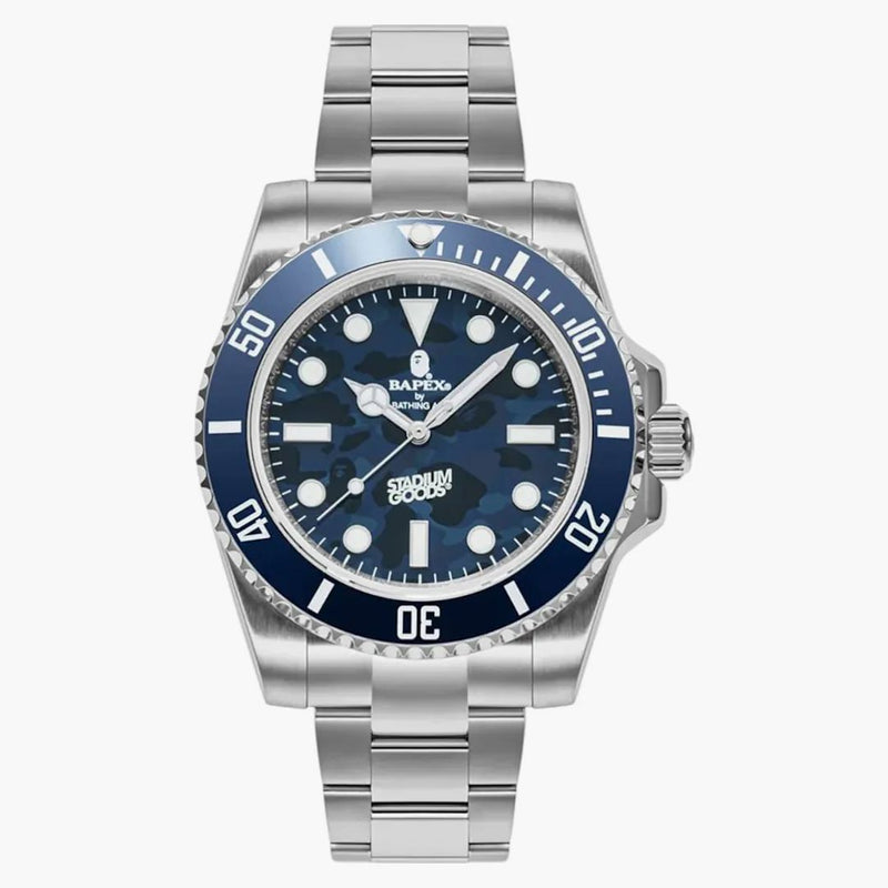 Bape X Stadium Goods Bapex Watch Silver