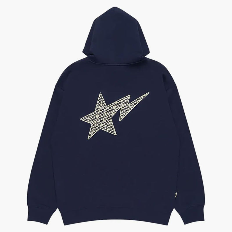 Bape X Stadium Goods Fleece Pullover Hoodie Navy