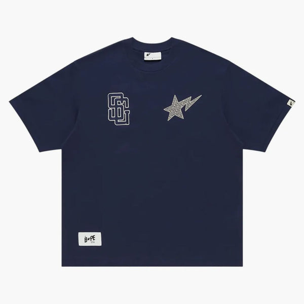 BAPE X Stadium Goods Tea Navy