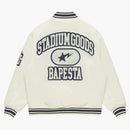 Bape x Stadium Goods Varsity Jacket Ivory