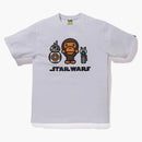 Bape X Star Wars BB-8 & D-O TEE White