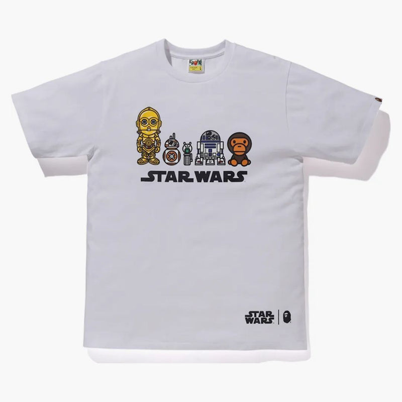 Bape x Star Wars Droid Tee White