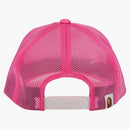 Bape X Stussy Trucker Cap Pink