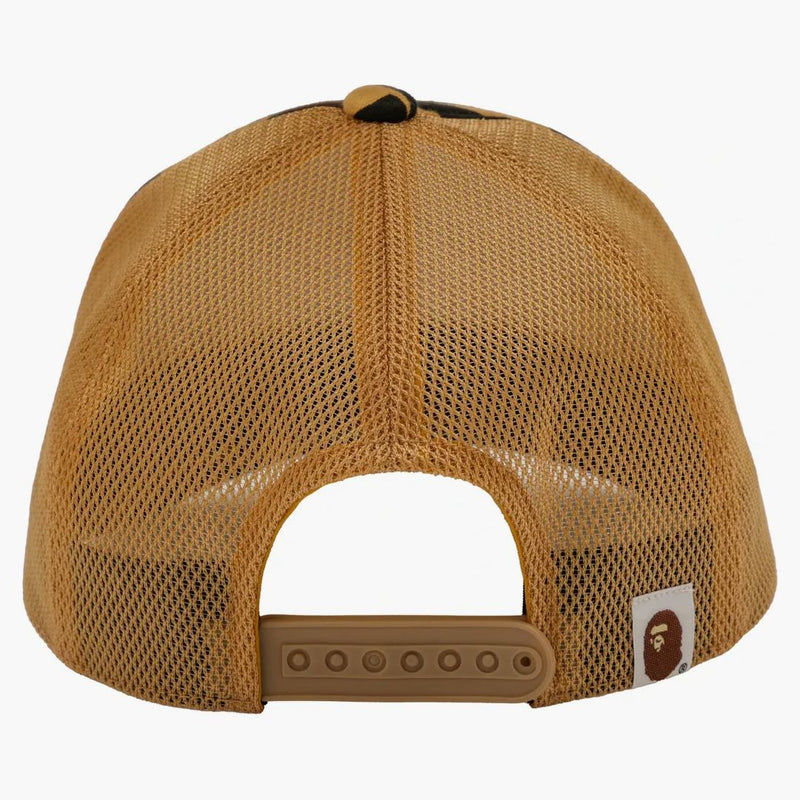 Bape X Stussy Trucker Cap Yellow
