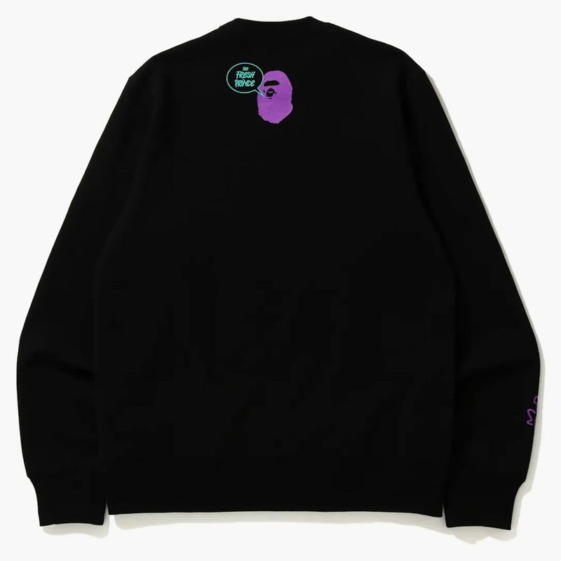 Bape x The Fresh Prince & DJ Jazzy Jazzy Jeff Baby Milo Crewneck Black