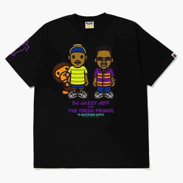 Bape X The Fresh Prince & DJ Jazzy Jazzy Jeff Baby Milo Tea Black