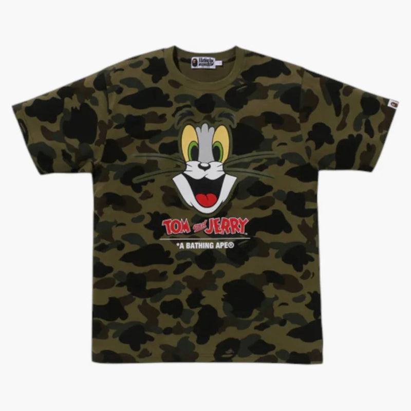 Bape x Tom a Jerry 85. 1. Camo Tea Green