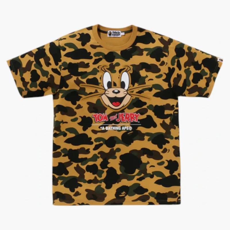 Bape x Tom a Jerry 85. 1. camo čaj žlutá
