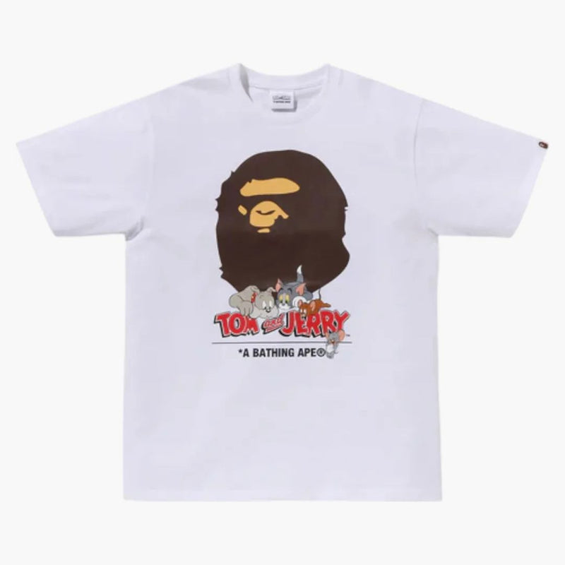 Bape x Tom a Jerry 85. opice Head II Tee White