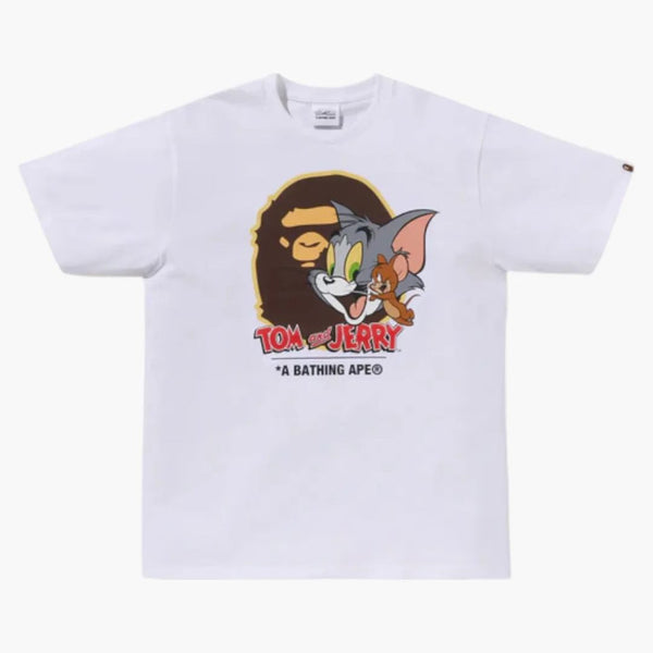 Bape x Tom a Jerry 85. opice hlava I Tee White