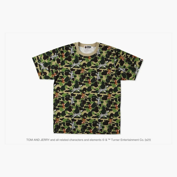 Bape X Tom and Jerry Camo Tea Green