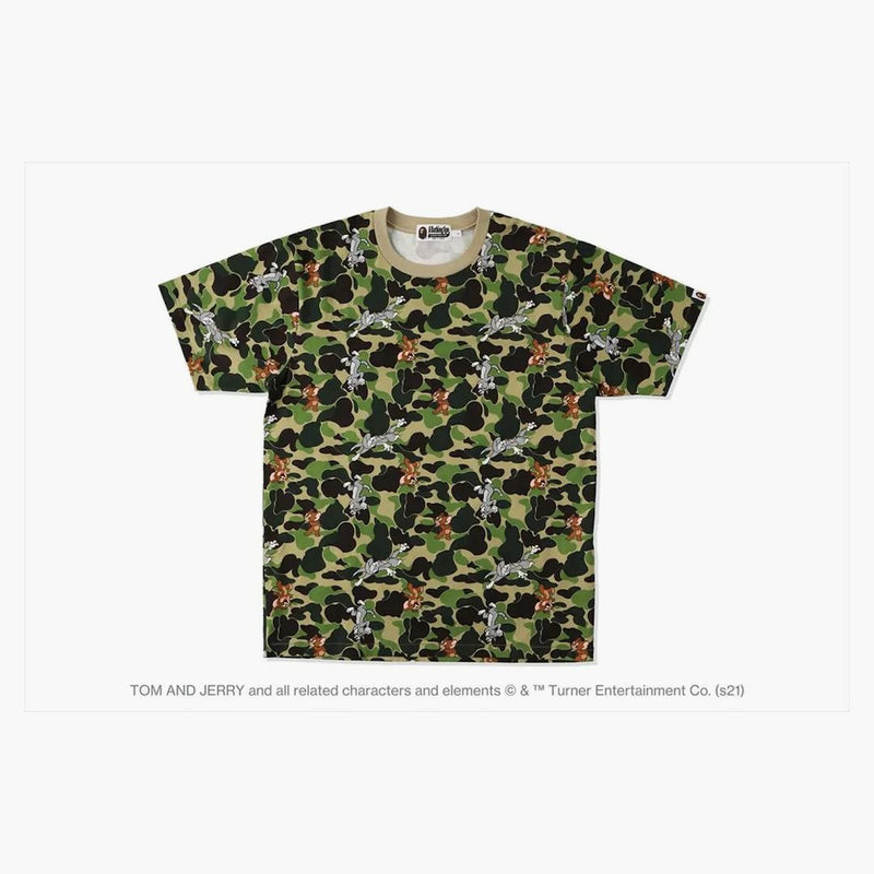 Bape X Tom and Jerry Camo Tea Green