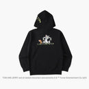BAPE X Tom y Jerry Footprints su capucha sudadera con capucha