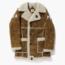 Bape X Ugg Mouton Coat Brown