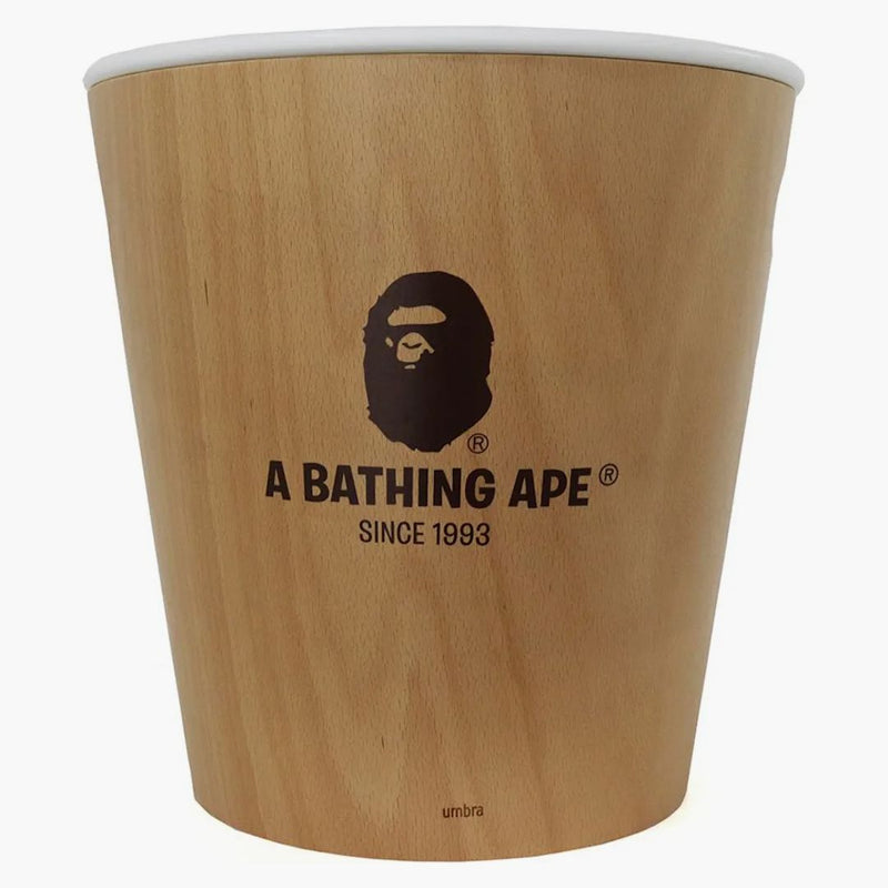 Bape X Umbra Wooden Storage Stool Beige