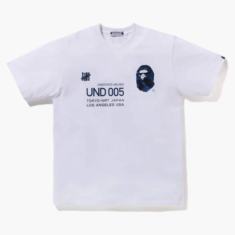 Bape X undefeated 005 tea (FW22) White Navy