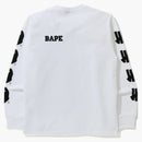 Bape X Undefeated 2 Long Sleeve Tea White