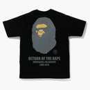 Bape x undefeated ape head tea black