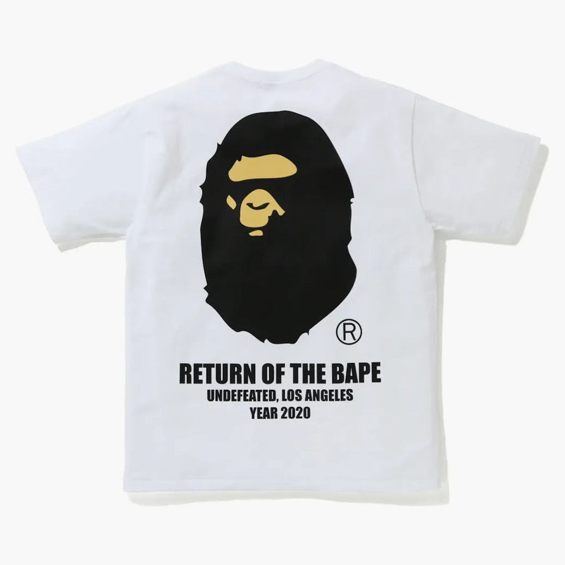 Bape X undefeated Ape Head Tee White