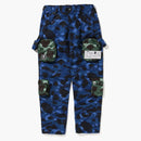 Bape X undefeated Camo Multi Pouch Pocket Pants Navy