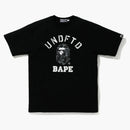 Bape X Undefeated College Tee Black