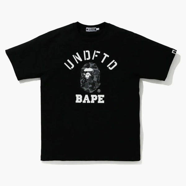 Bape x undefeated college tea black