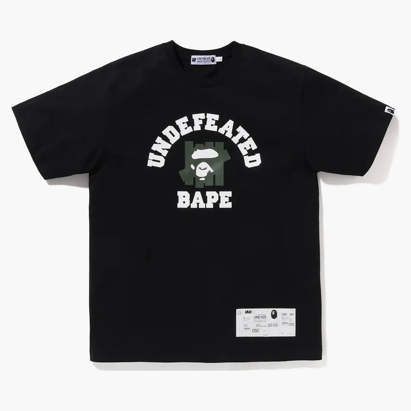 Bape X undefeated College Tea (FW22) Black