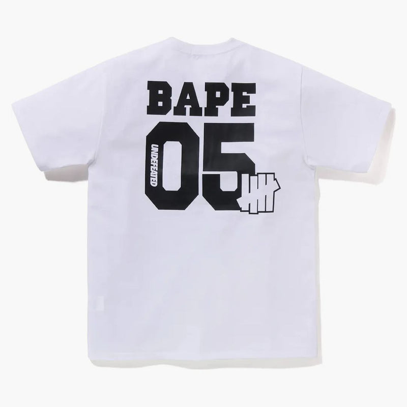 Bape X undefeated College Tea (FW22) White