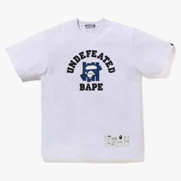 Bape X undefeated College Tea (FW22) White