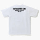 Bape x undefeated college tea white white