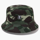 Bape X undefeated Color Camo Flannel Bucket has Green