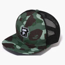 Bape X undefeated Color Camo Mesh Cap Green
