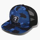 Bape X undefeated Color Camo Mesh Cap Navy