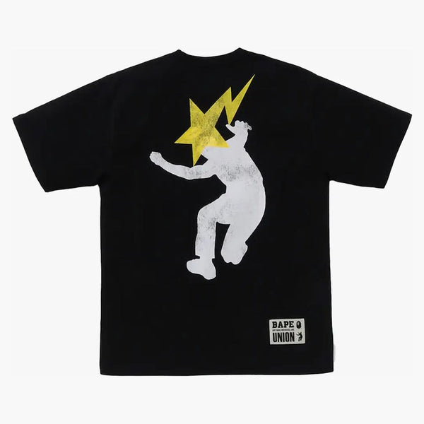 Bape X Union Pigment Dyed Ape Head Tea Black