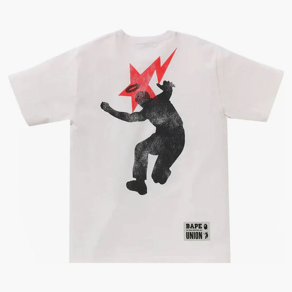 Bape X Union Pigment Dyed Ape Head Tee White
