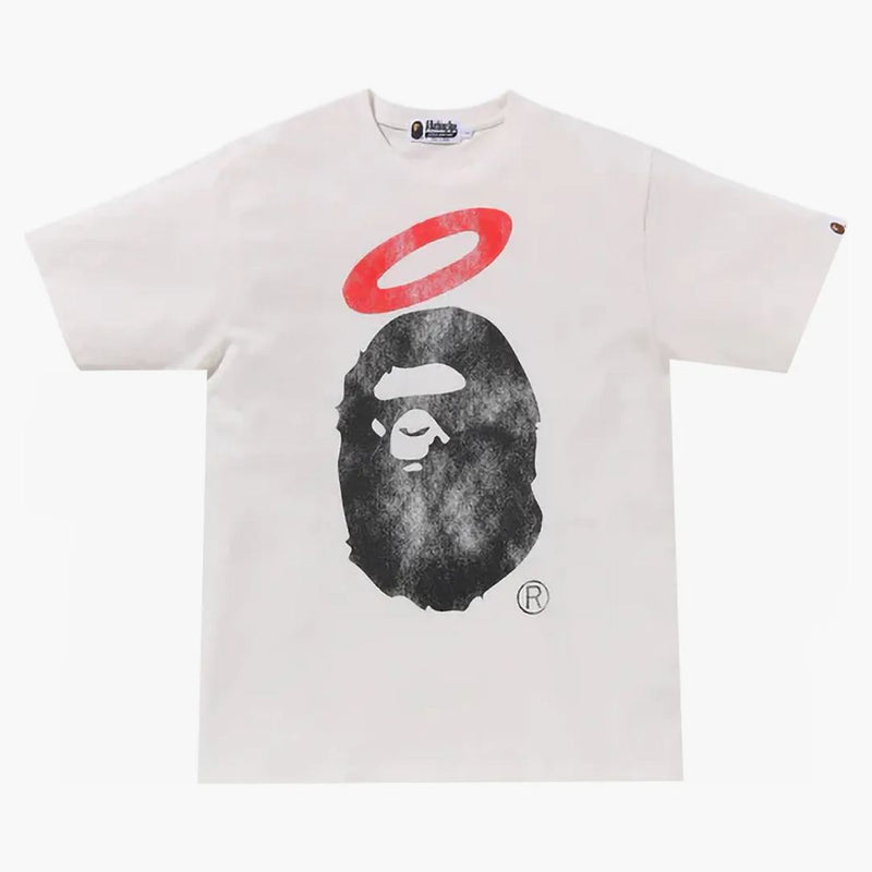 Bape X Union Pigment Dyed Ape Head Tee White