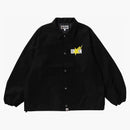 Bape X Union Pigment Dyed Coach Jacket Black