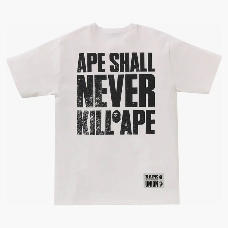 Bape X Union Pigment Dyed Sta Tee White