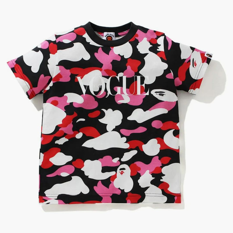 Bape X Vogue Abc Camo Tea (Kids) Black Pink White