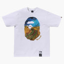 Bape X Van Gogh Museum Ape Head Canvas Art Ii Tee White