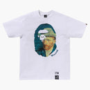 Bape X Van Gogh Museum Ape Head Canvas Art I Tee White