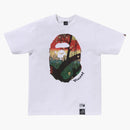 Bape X Van Gogh Museum Ape Head Canvas Art Iv Tee White