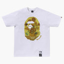 Bape X Van Gogh Museum Ape Head Canvas Art V Tee White