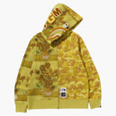 Bape X Van Gogh Museum Shark Full Zip Hoodie Yellow