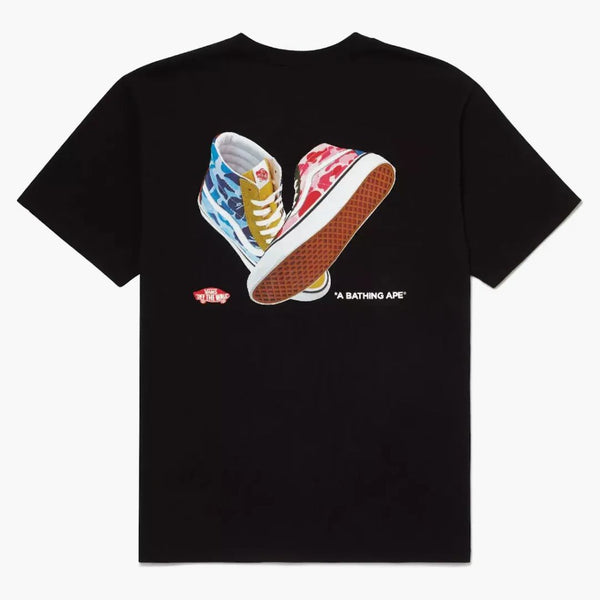 Bape X Vans Sk8 Hi Tea Black